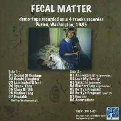 FECAL MATTER ‎– Before Nirvana... The 1985 Kurt Cobain Hometape LP