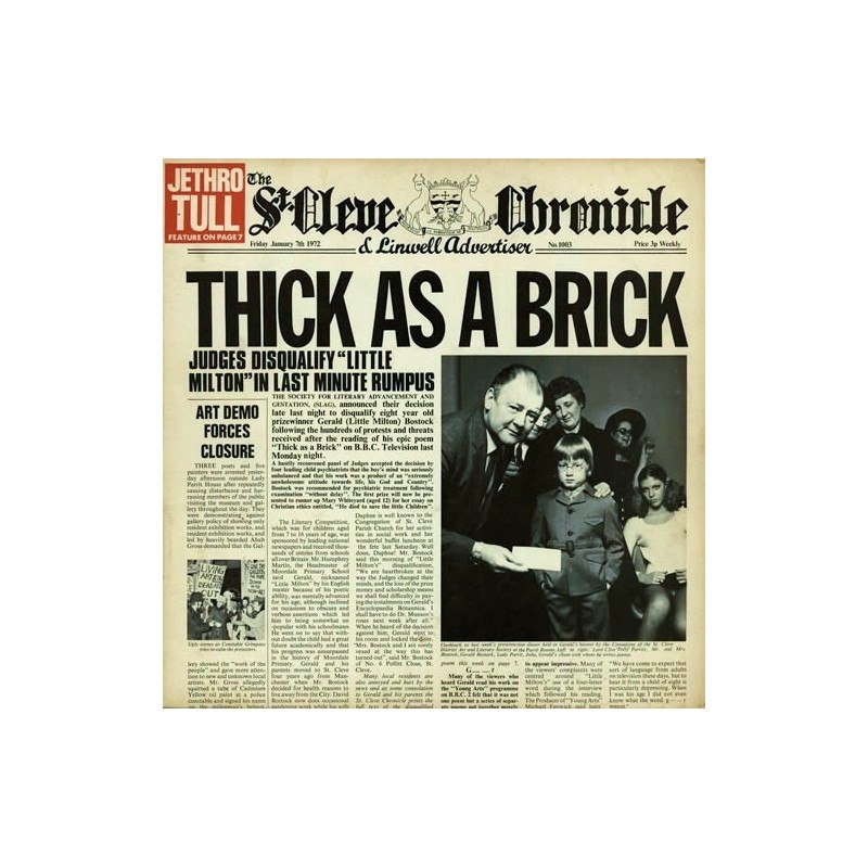 JETHRO TULL - Thick As A Brick LP