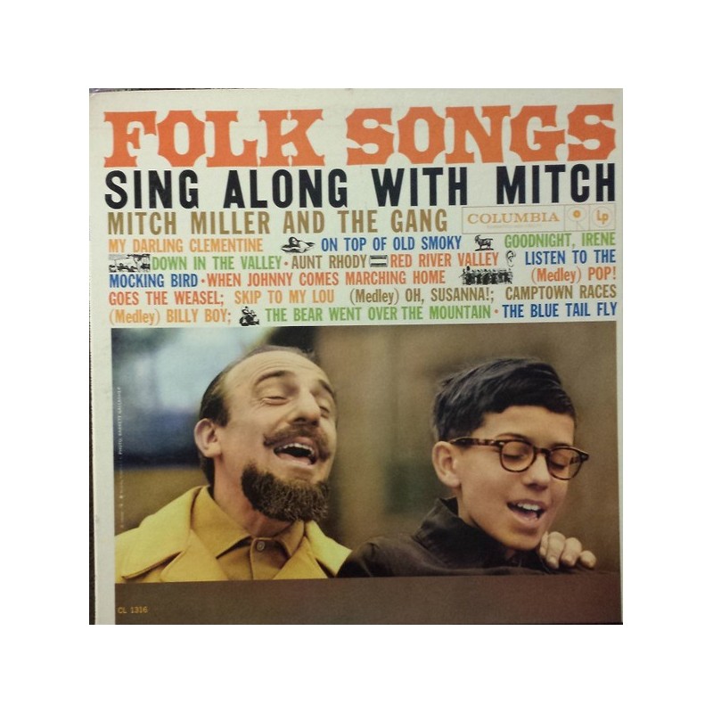 MITCH MILLER & THE GANG - Folk Songs Sing Along With LP