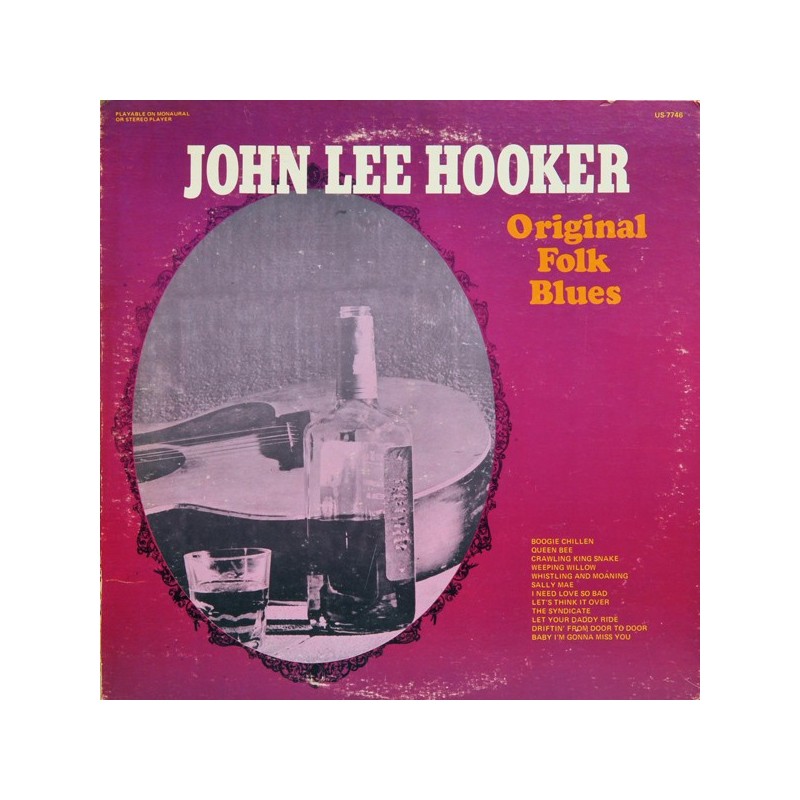 JOHN LEE HOOKER - Original Folk Blues LP