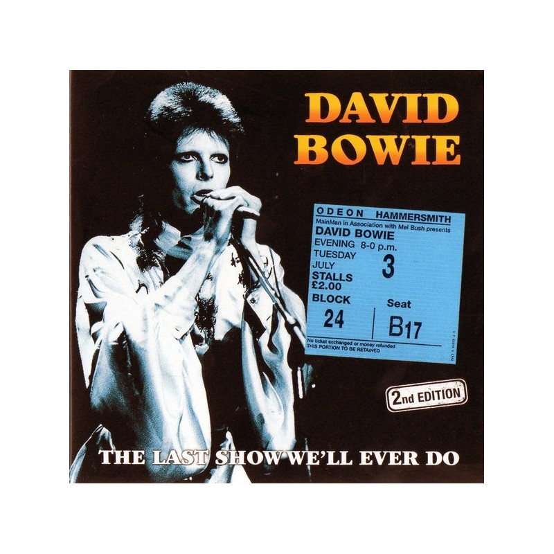 DAVID BOWIE - The Last Show We'll Ever Do CD