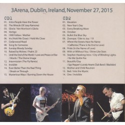 U2 - 3Arena, Dublin, Ireland, November 27, 2015 CD