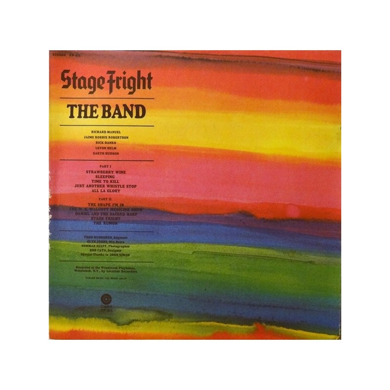 THE BAND - Stage Fright LP